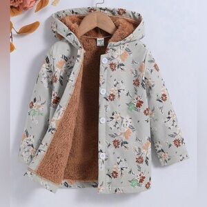 Sold* NWOT SHEIN Floral Kids Raincoat with Hood